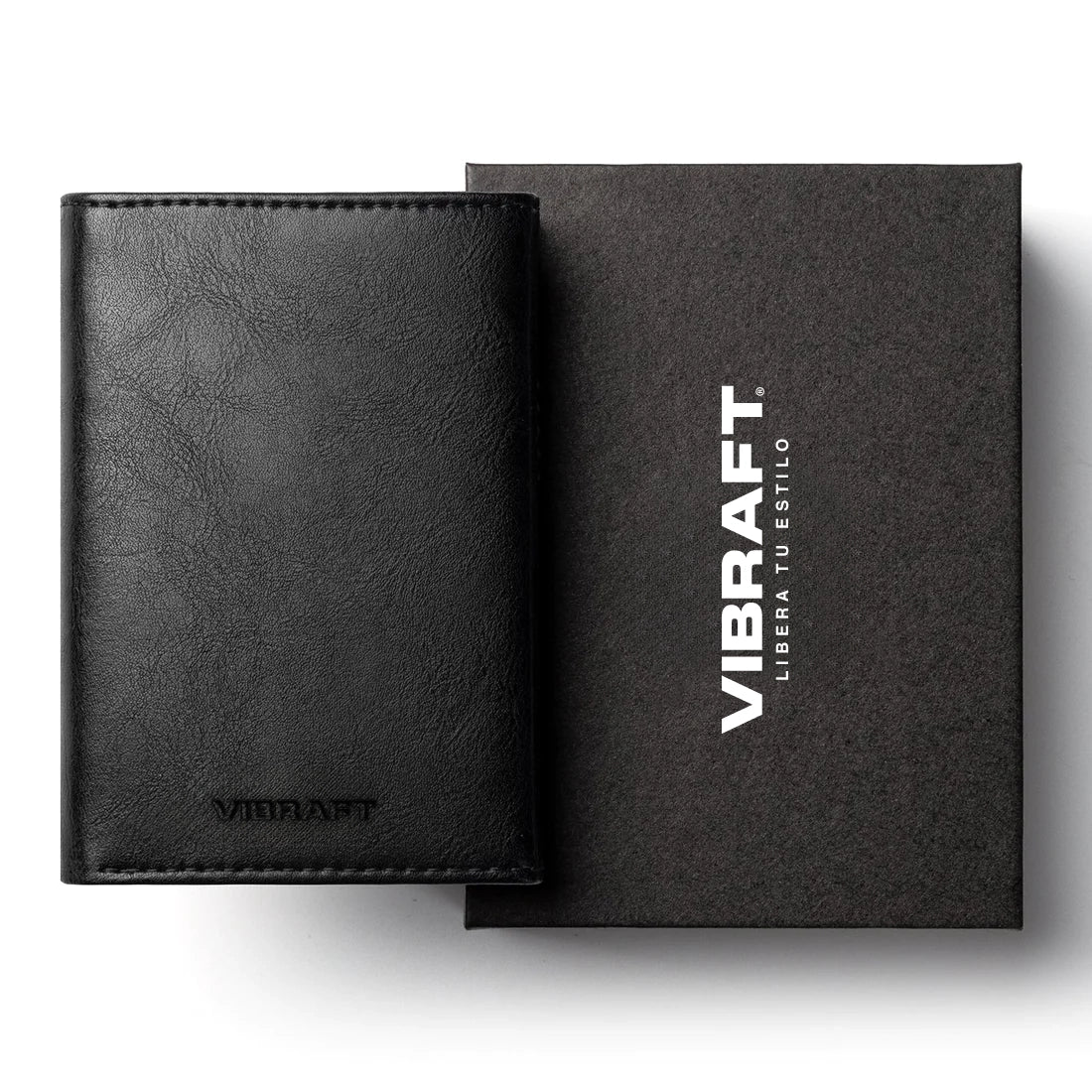 VC302- Side Slider Mechanism, with/without Back Zipper Pocket, Magnetic Strip Closure Tri-fold Wallet