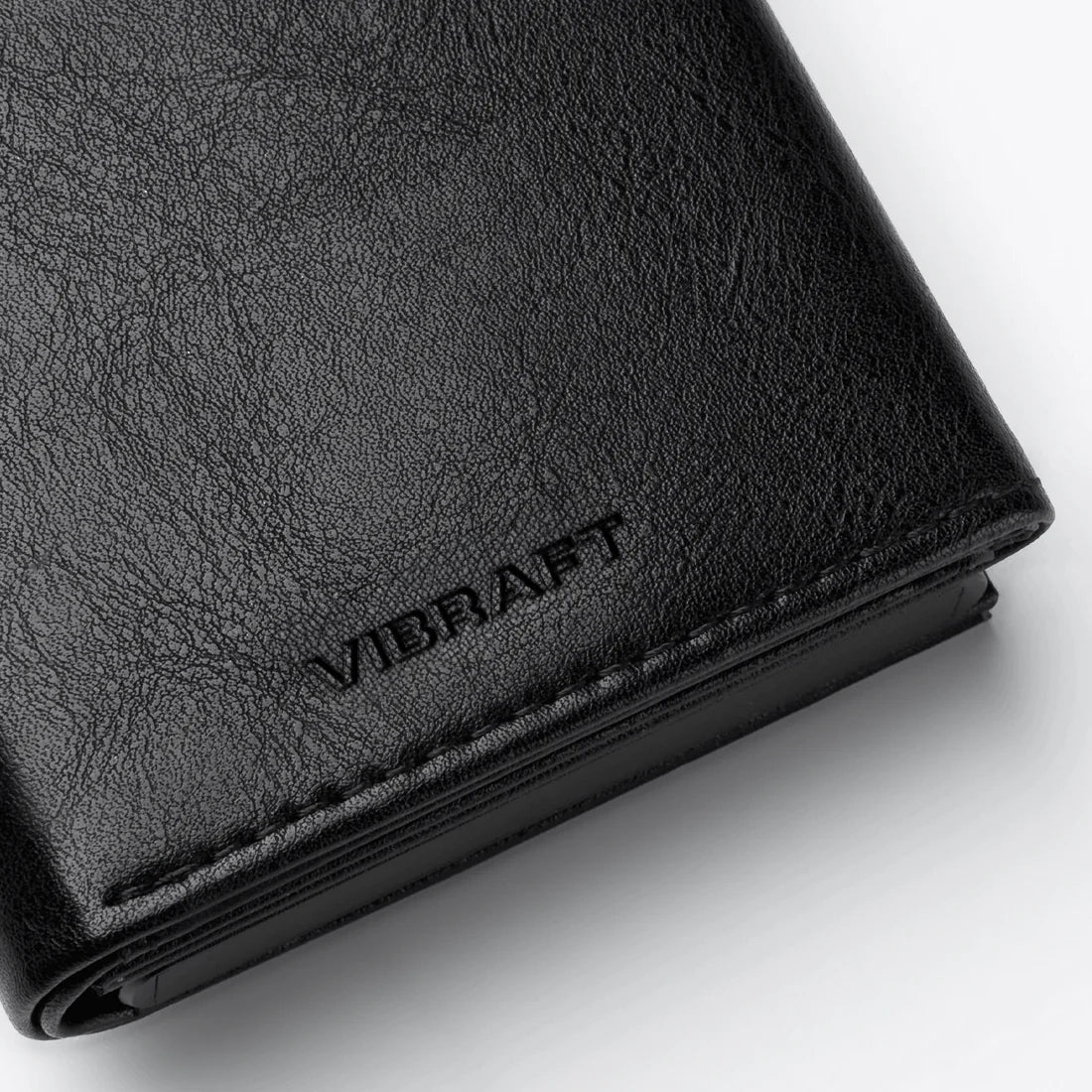 VC302- Side Slider Mechanism, with/without Back Zipper Pocket, Magnetic Strip Closure Tri-fold Wallet