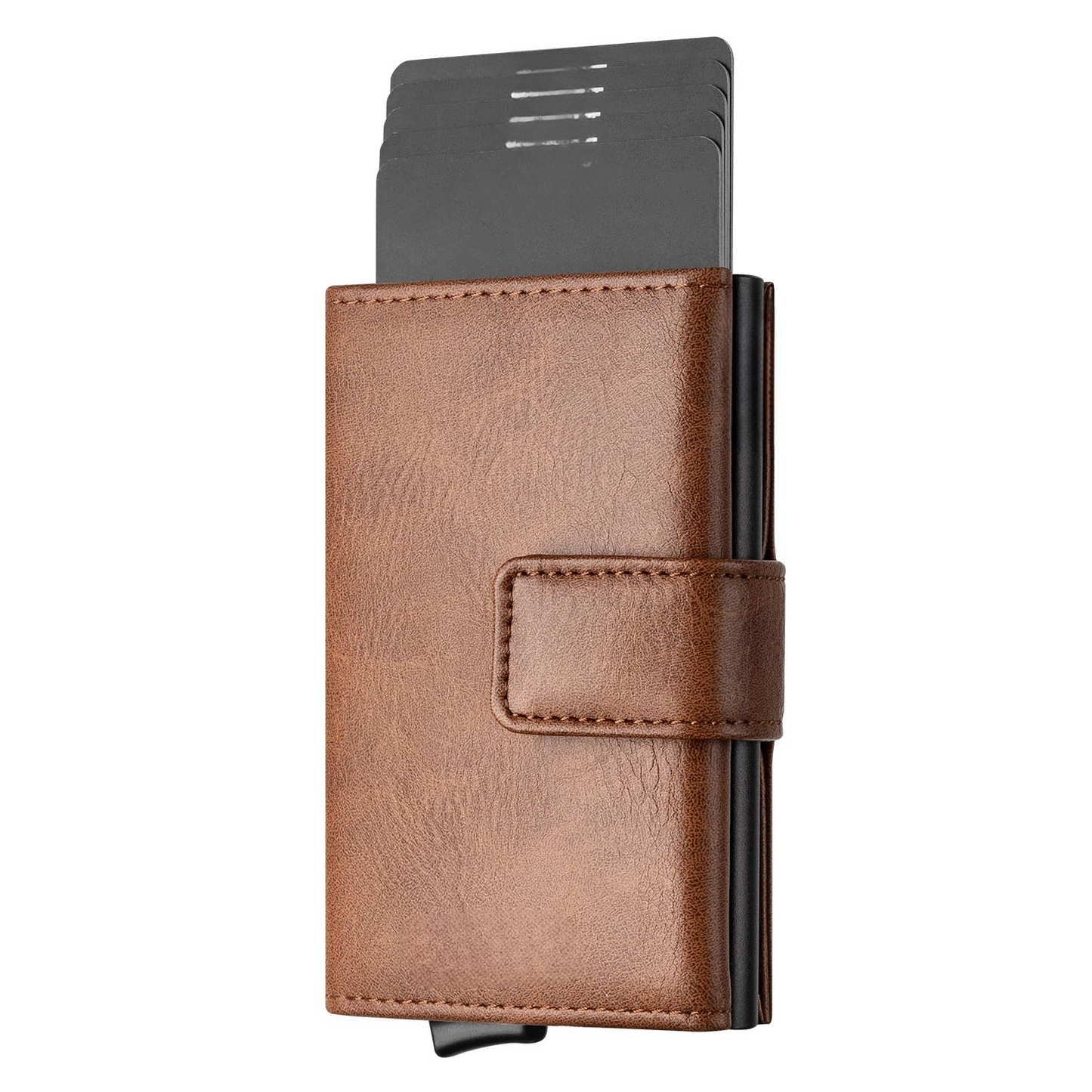 VC204- Magnetic Button Closure, Higher Security Tri-fold Wallet