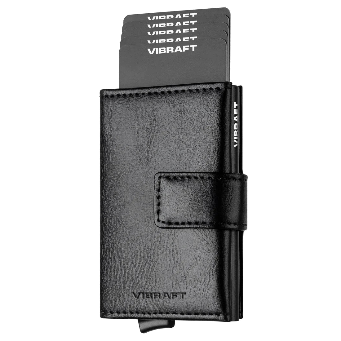 VC204- Magnetic Button Closure, Higher Security Tri-fold Wallet